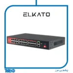 سوييچ POE شبكه 24 پورت ELKATO EL-1SB2421GP-320W ورژن 2