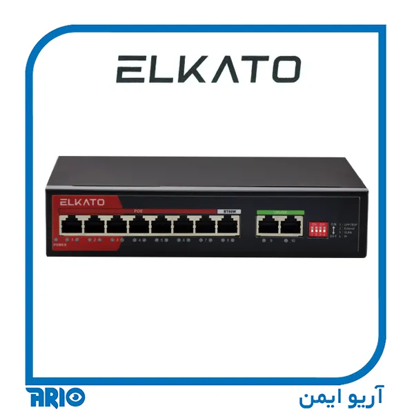 سوییچ POE شبکه 8 پورت الکاتو EL-1SB0820BP-120W V2